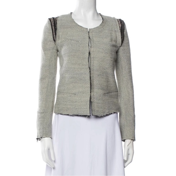 IRO Woman’s Grey Amina Jacket Size 0 - Picture 1 of 10